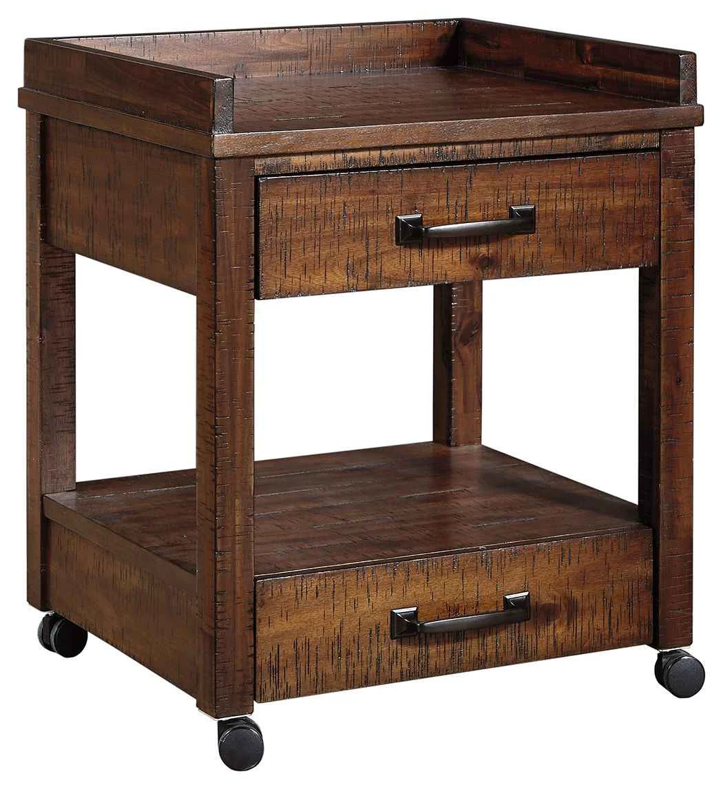 Breathable Baldridge - Printer Stand - Rustic Brown High-Grade