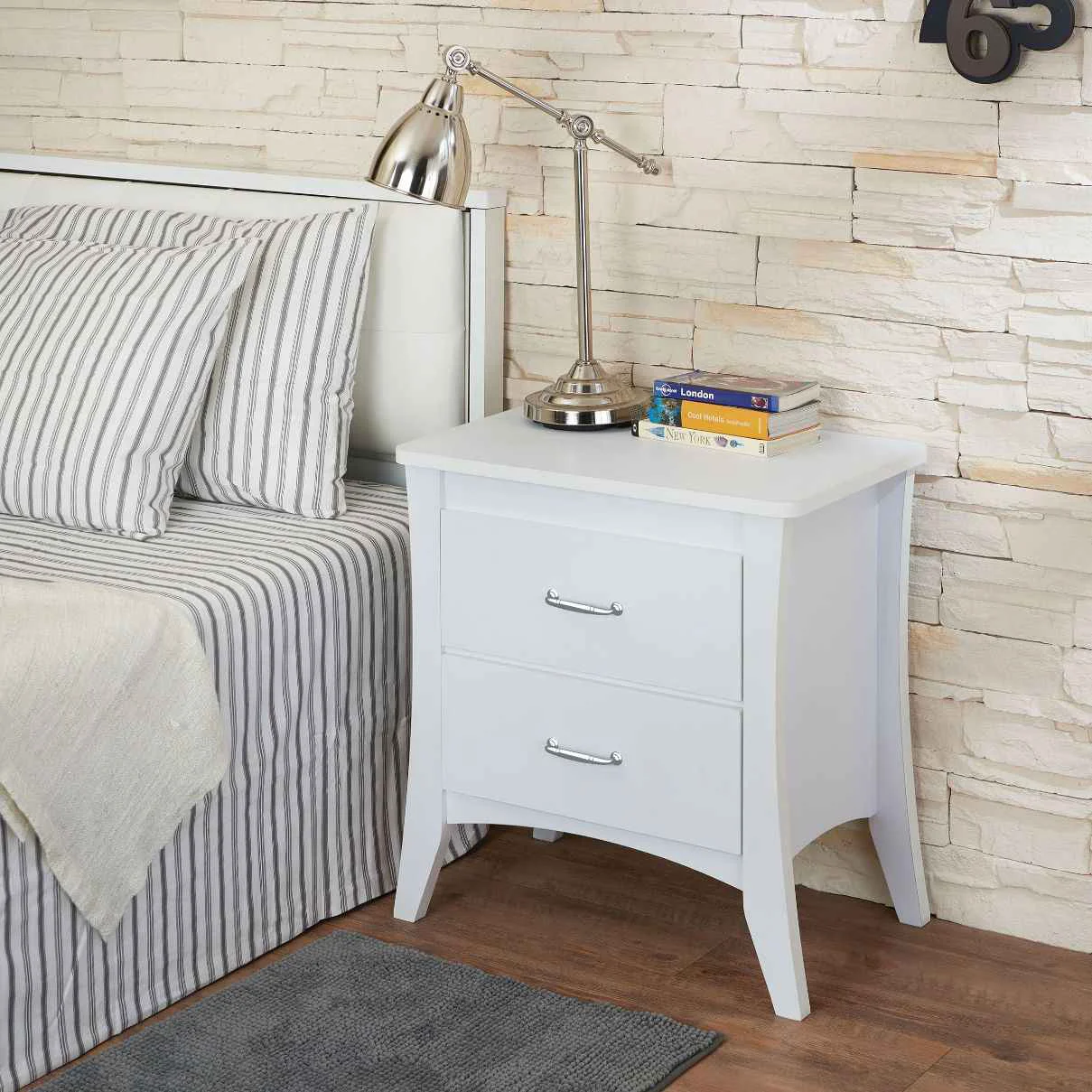 Fine Babb - Accent Table - White High-Performance