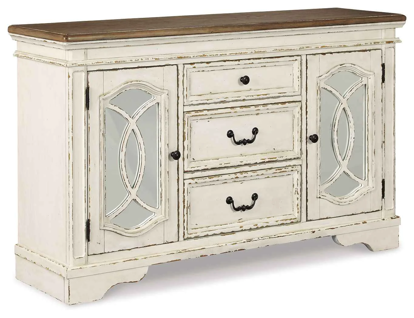 Verified yn - Dining Room Server - Chipped White Solid