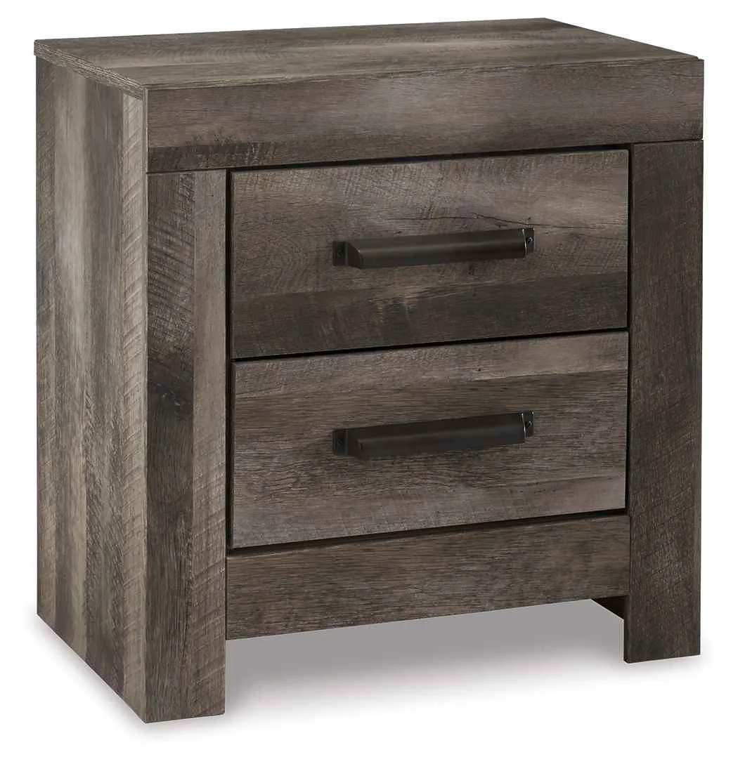Authentic Wynnlow - Two Drawer Night Stand - Gray Superior