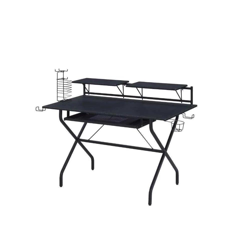 Durable Hartman - Gaming Desk - Black Minimalist