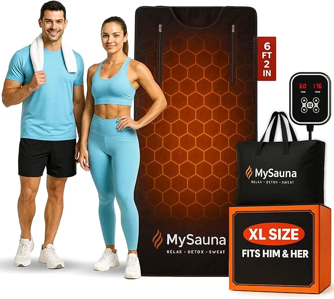 Top-Quality MySauna XL Infrared Sauna Blanket Fits Him Her Fast Sweat Sauna Bag Comfortable