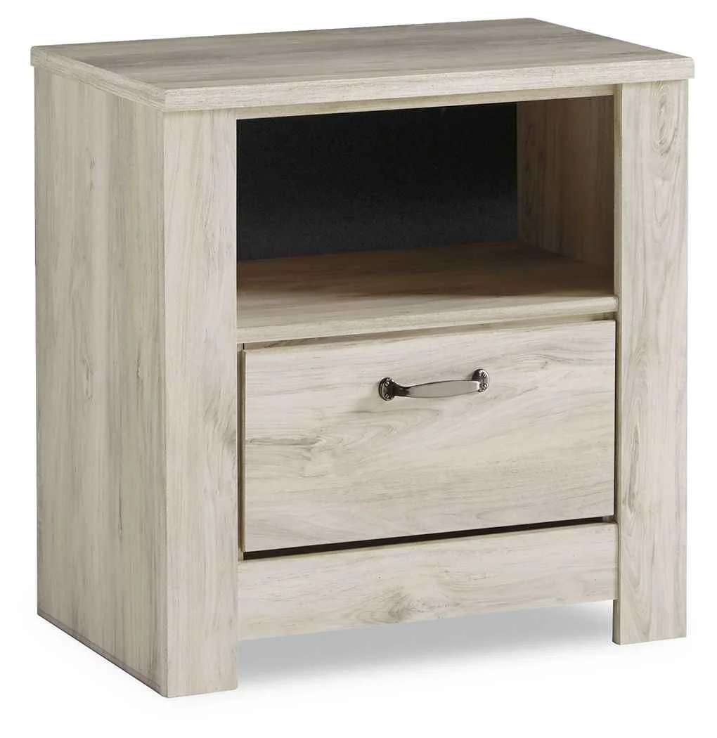 Durable Bellaby - One Drawer Night Stand - Whitewash Original