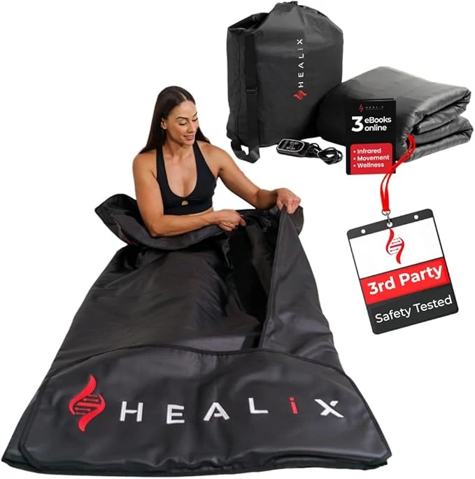 Excellent Healix Infrared Sauna Blanket Zero EMF Portable Home Sauna Blanket Green