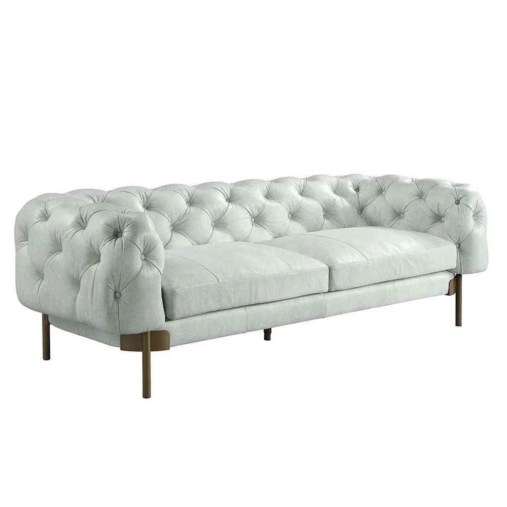 Trendy Ragle - Sofa - Vintage White Top Grain Leather Premium Material