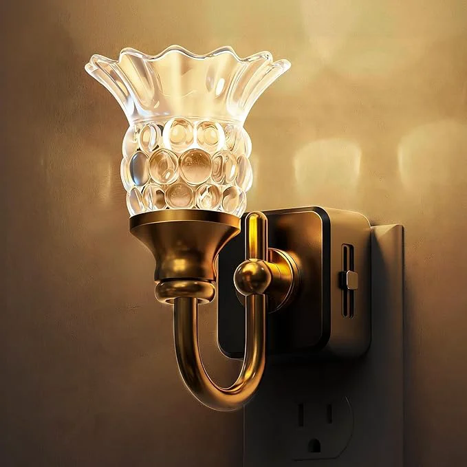 Next-Generation L LOHAS LED Night Lights Plug into Wall 3000K Soft White LED Floral Night Light