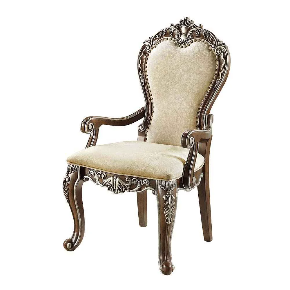 Modern Latisha - Arm Chair Set of 2 - Antique Oak Outstanding