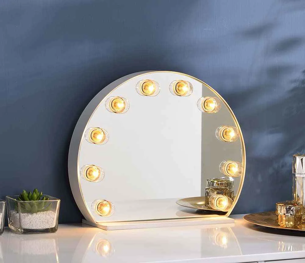 Exclusive Alma - Accent Mirror - White Premium
