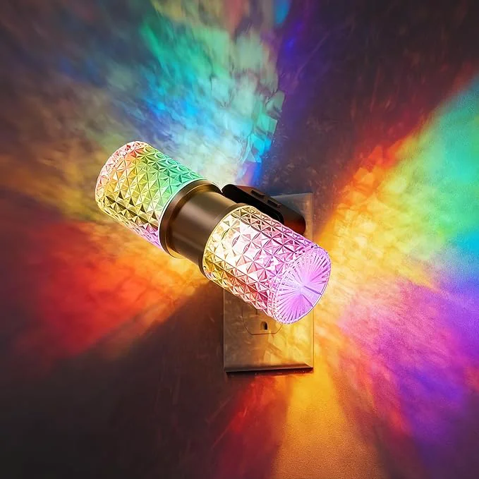 Top-Quality L LOHAS LED Night Light Night Lights Plug into Wall 10-Color RGB Change Breathable