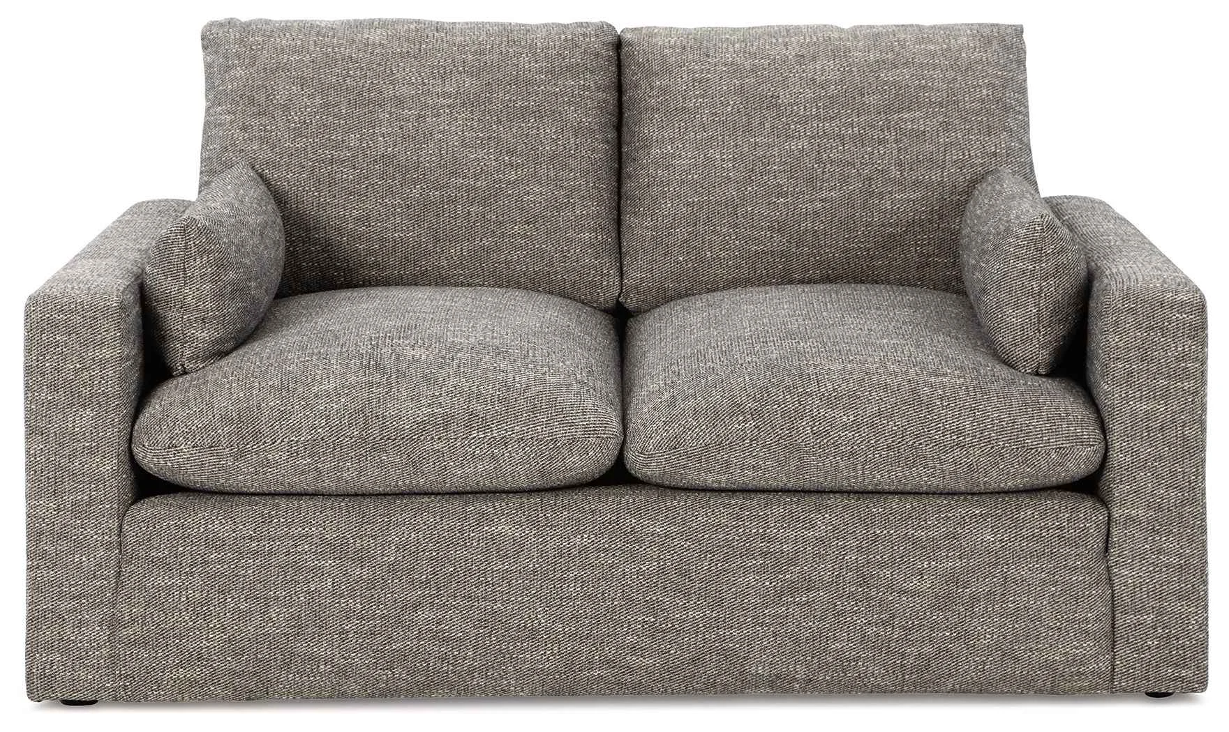 Modern Dramatic - Loveseat - Granite User-Friendly
