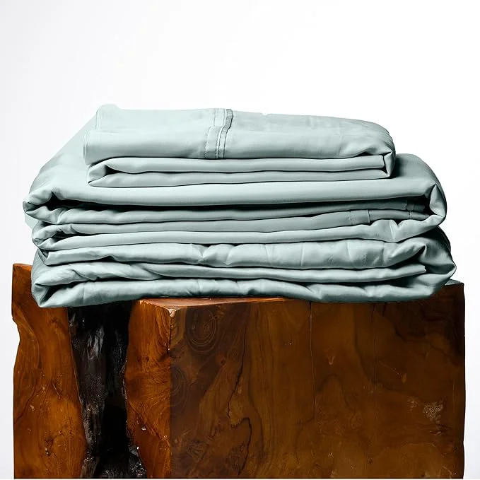 Healthy Olive Crate Tencel Lyocell Eucalyptus Sheets King Size - Cooling Tencel Sheets for Hot Sleepers with 18 Inch Deep Pocket Fit - Eucalyptus 4-Piece Set Outstanding