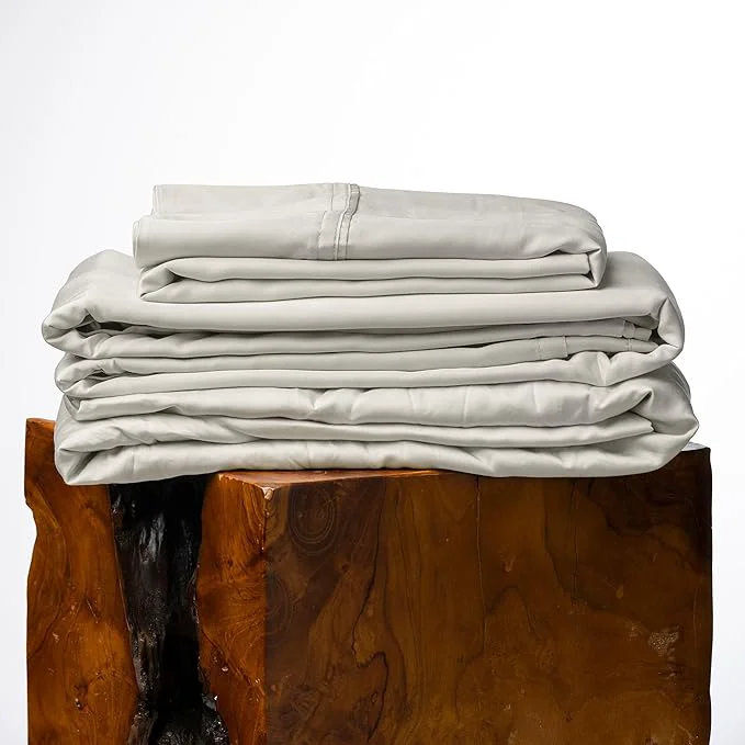 Stylish Olive Crate Eucalyptus Sheets Set – Cooling Sheets for Hot Sleepers – Organic Tencel Lyocell – Split King Size Hypoallergenic Moisture-Wicking Deep Pockets Durable 2 38 quot x80 quot - Beige Outstanding
