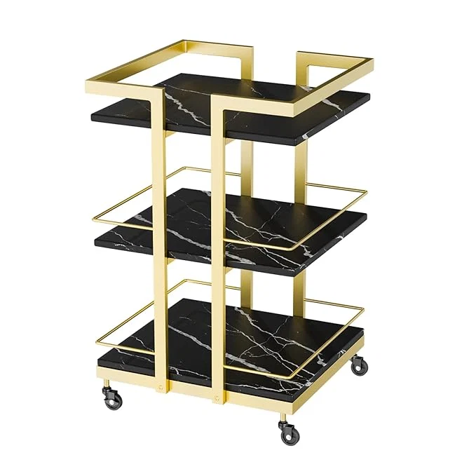 Excellent Esthetician Cart with Wheels Utility Salon Rolling Trolley Tattoo Manicure Modern