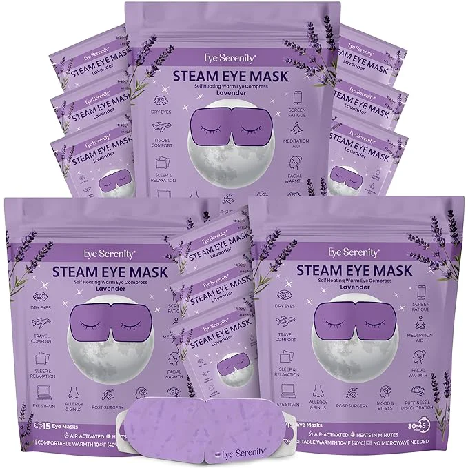 Healthy Lure Essentials Steam Eye Mask Heated Eye Mask Self Heating Warm Compress Official