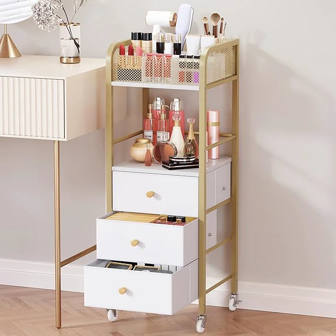 Luxury HapiRm Rolling Makeup Cart Organizer Premium