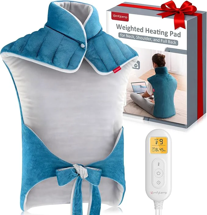 Excellent Comfytemp Heating Pad for Back Weighted Electric Heating Pad for Neck Shoulders Genuine