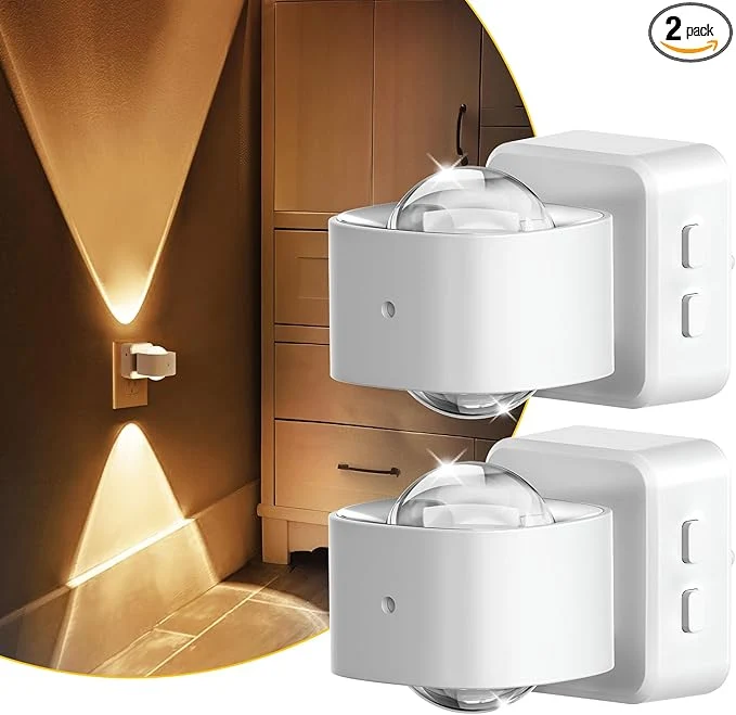 Stylish L LOHAS LED Night Lights Plug into Wall Night Light Projector Dusk to Dawn Powerful