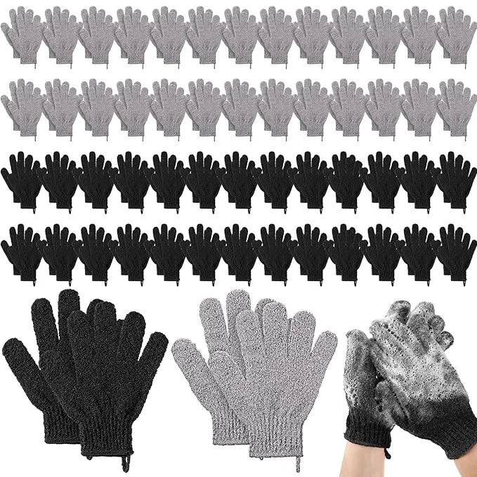 Top-Quality Didaey 104 Pcs Exfoliating Glove Bulk Shower Gloves Artisan