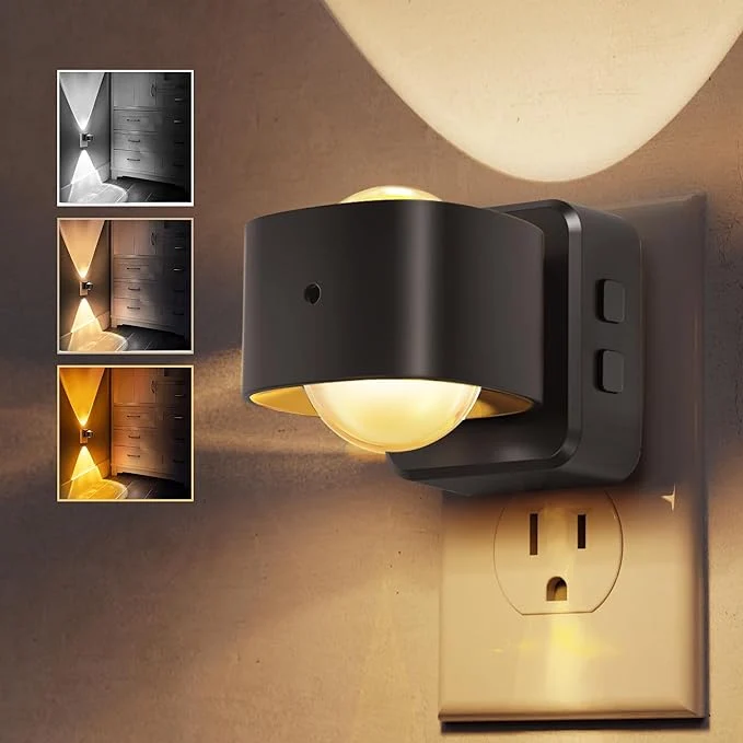 Smooth L LOHAS LED Night Light Projector Night Lights Plug into Wall Minimalist