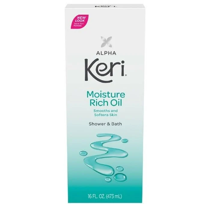 Pure Alpha Keri Shower Bath Moisture Rich Oil 16 oz Smooth