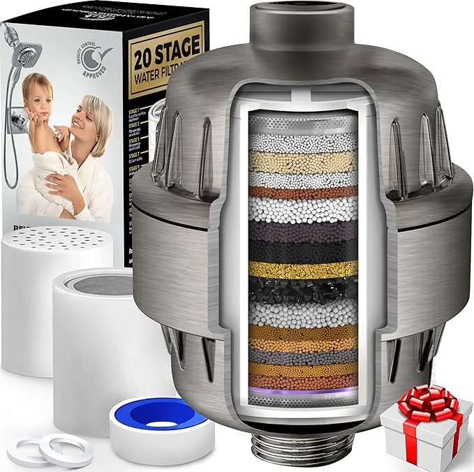 Carefully Designed AquaHomeGroup 20 Stage Shower Filter Exclusive