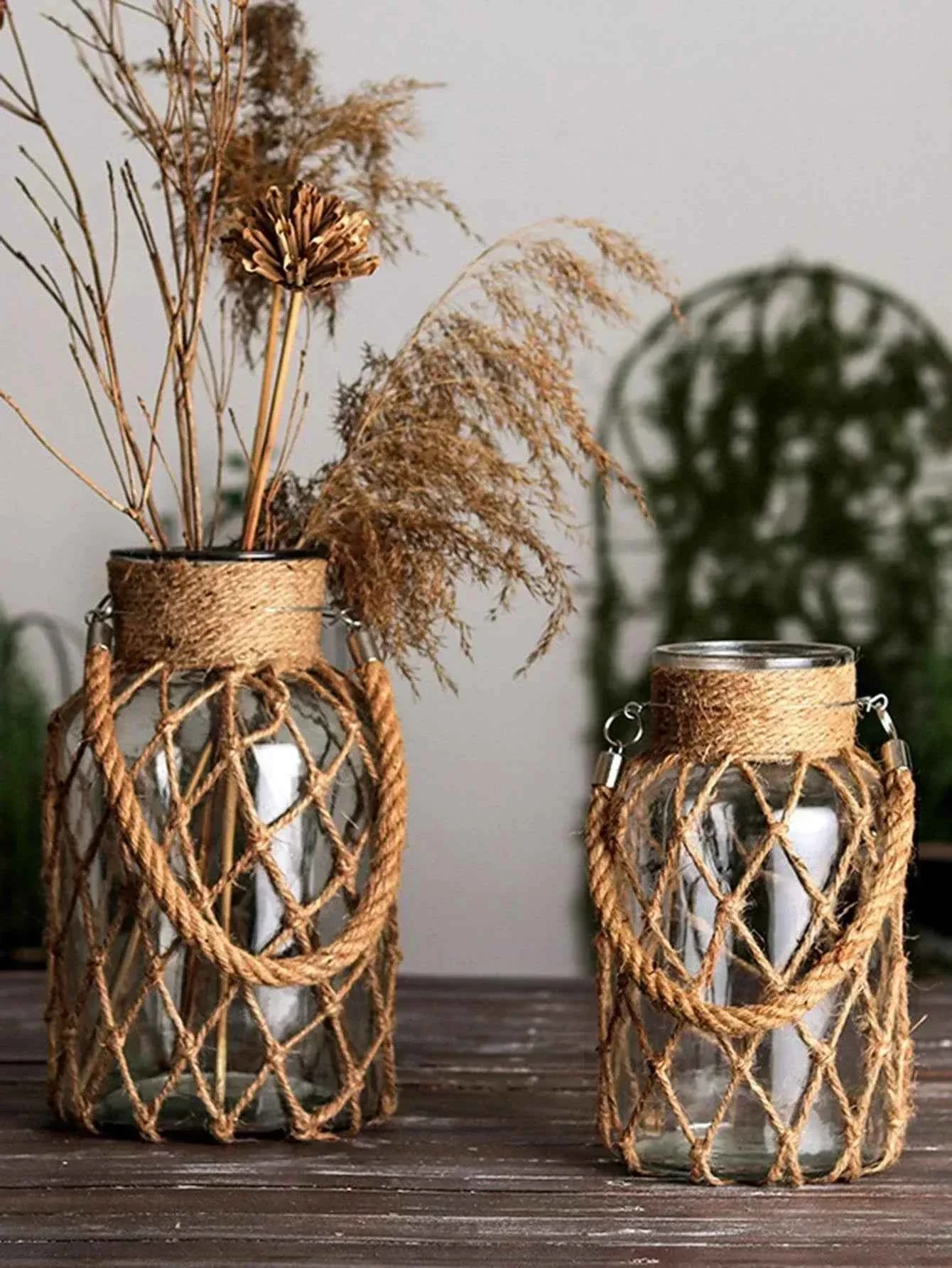 Top-Quality Vase - Handwoven Rope Glass Quality