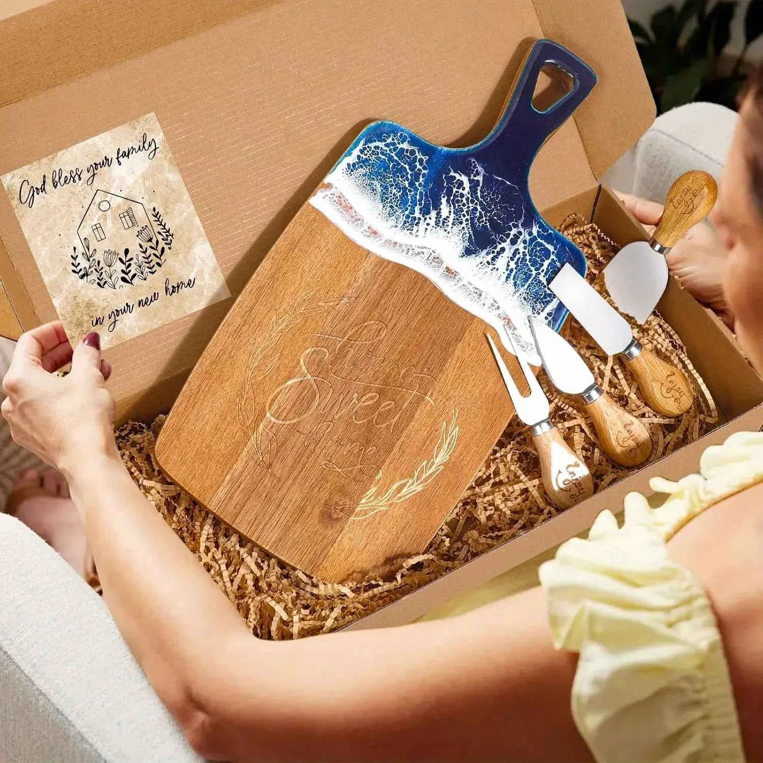 Innovative Gift Basket - Wicker Floral with Handles Proven