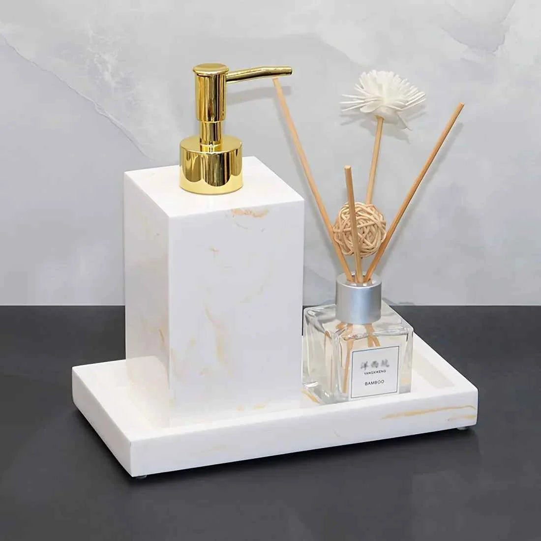 Smart Bathroom Set - Elegant Sandstone Specialty