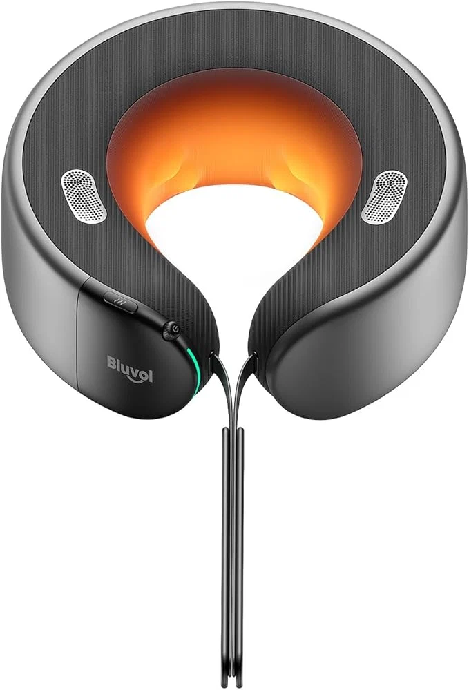 Unique Bluvol Nest 10 Ultra Immersive Heated Neck Massager Therapist-Style Deep High-Performance