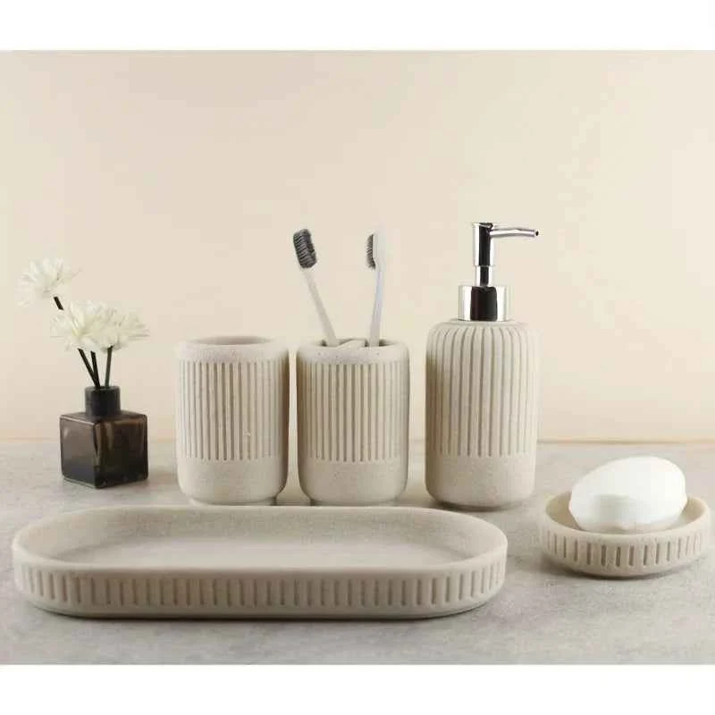 Carefully Designed Bathroom Set - Modern Ceramic 5pcs Next-Generation