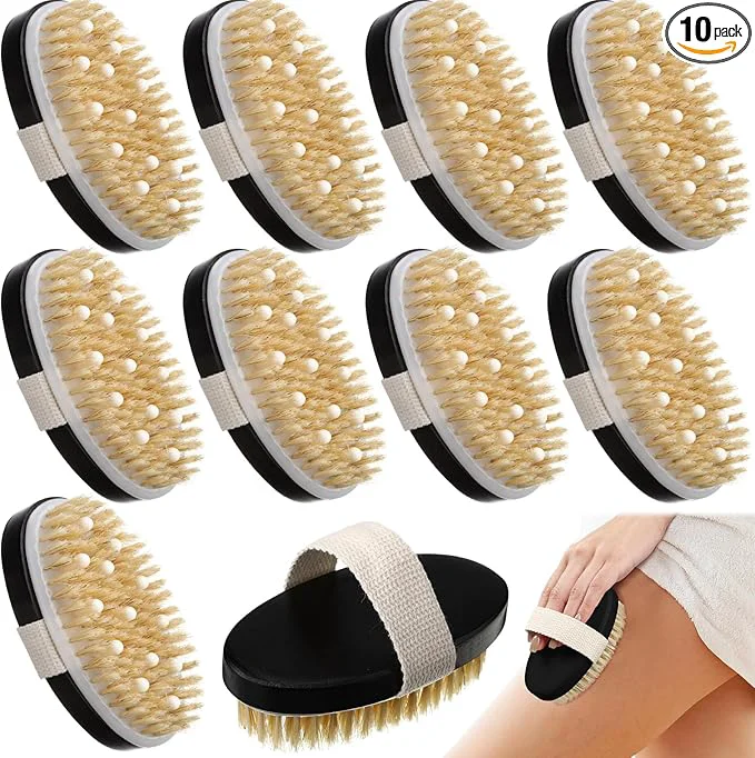 Flexible Gejoy 10 Pcs Dry Brushing Body Brush Healthy