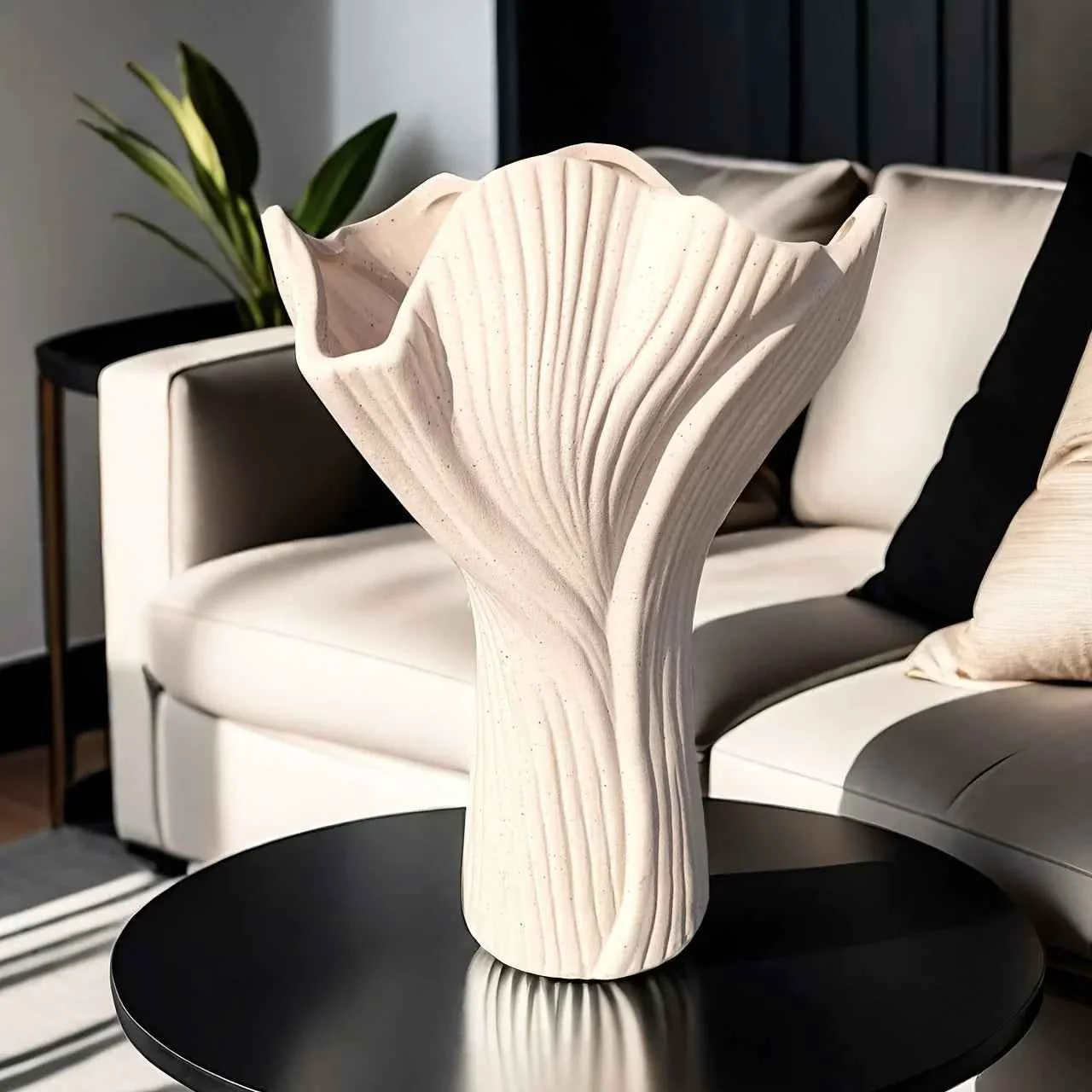Expertly Made Vase - Textured Ceramic Sustainable