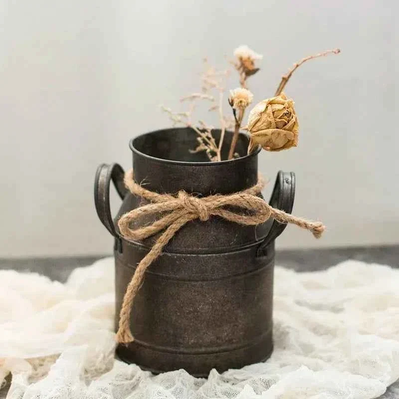 Secure Vase - Decorative Tin Flower Bucket Certified