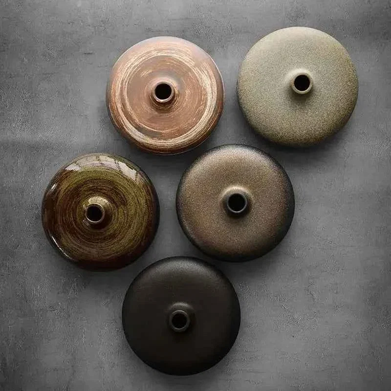 Enhanced Vase - Decorative Porcelain Flat Minimalist