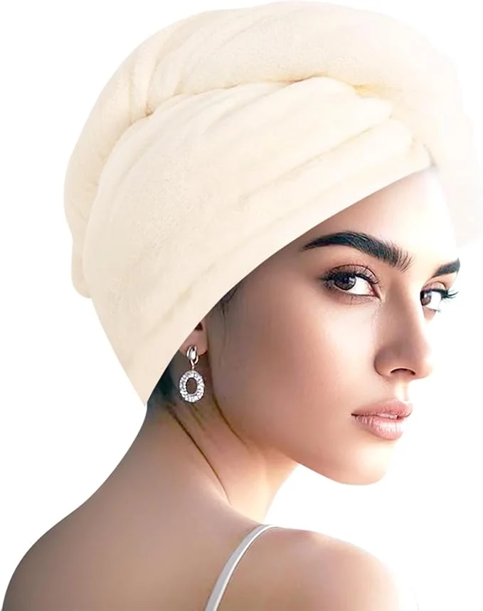 Artisan Microfiber Hair Drying Towel Wrap Organic