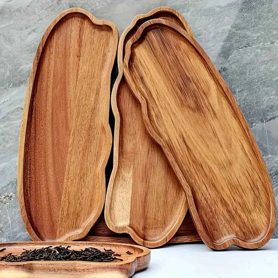 Fashionable Tray - Oval Acacia Wood Responsible