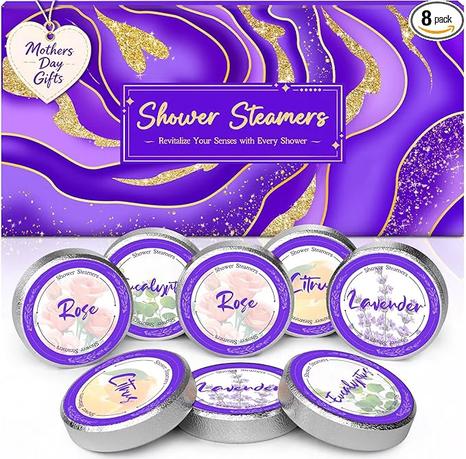 Professional 8 Pcs Shower Steamers Aromatherapy Birthday Gifts Enhanced