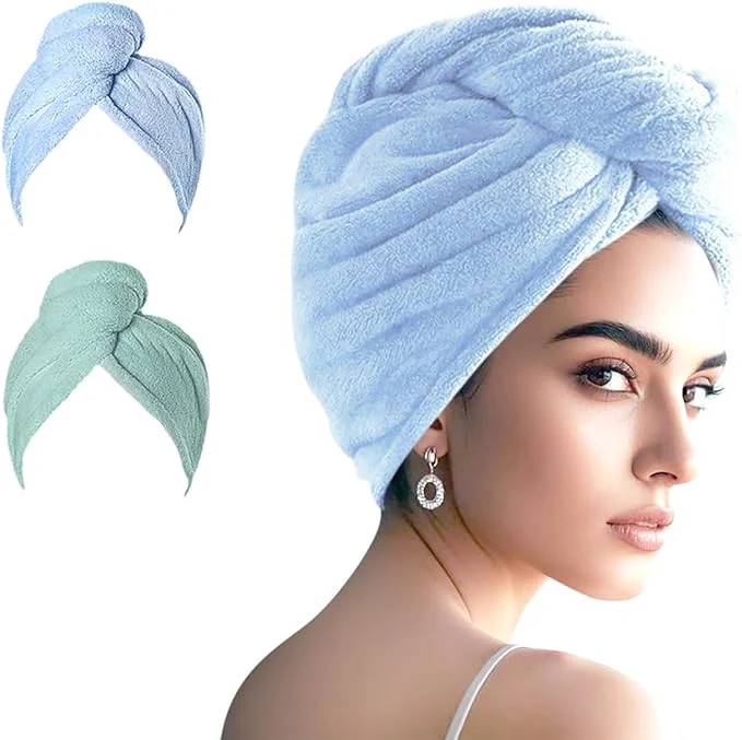 Stylish Microfiber Hair Drying Towel Wrap First-Class