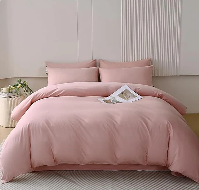 Expertly Made Houseri Pink Comforter Set - California King Size Blush amp Dusty Pink Bedding Comforter amp Blanket Set Luxury