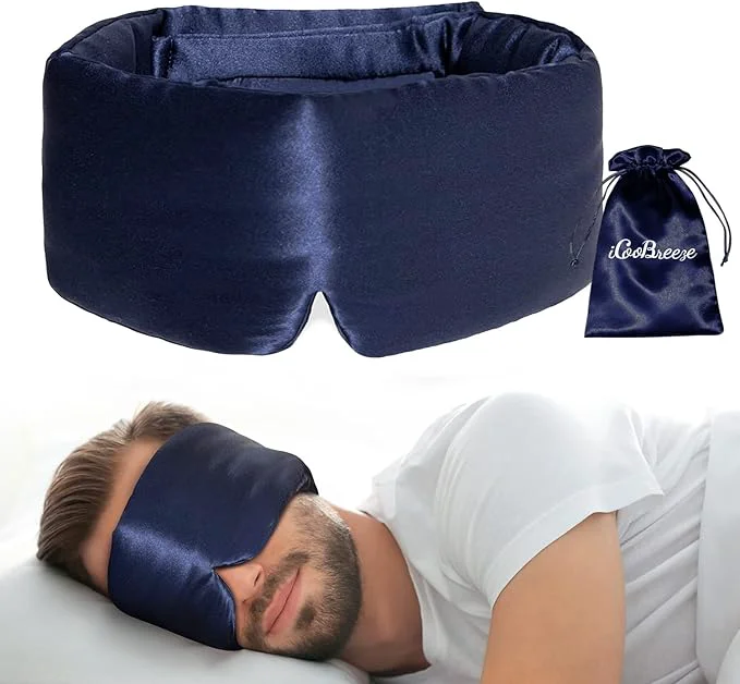 First-Class Natural Silk Eye Mask for Women Men Soft Pressureless Cooling Blackout Sophisticated