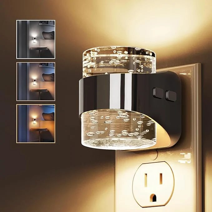 Secure L LOHAS LED 3CCT Night Lights Plug into Wall 3000K 4000k 5000K Adjustable Refined
