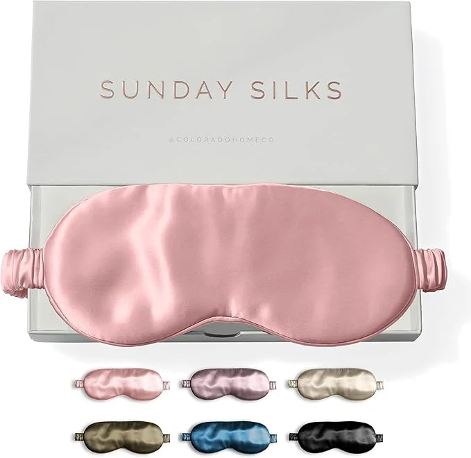 Easy-to-Use SUNDAYSILKS™ Exclusive Mulberry Silk Sleep Mask Soft Eye Covers and Crafted