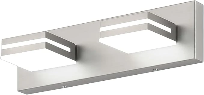 Quality SineRise LED Modern Bathroom Vanity Light Fixtures Brushed Nickel Modern Elegant