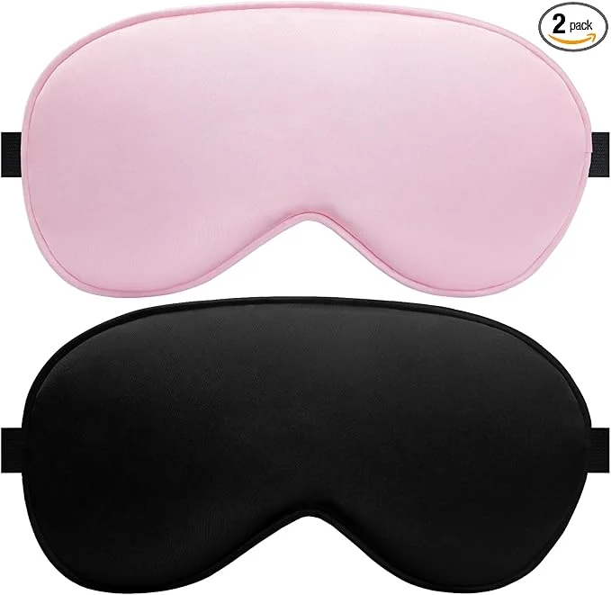 Long-Lasting Silk Sleep Mask – 2 Pack Silk Eye Mask Effective