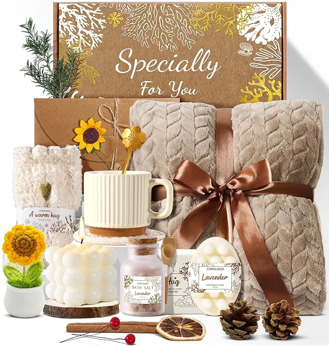 World-Class Coralogo Spa Gift Baskets for Women Powerful