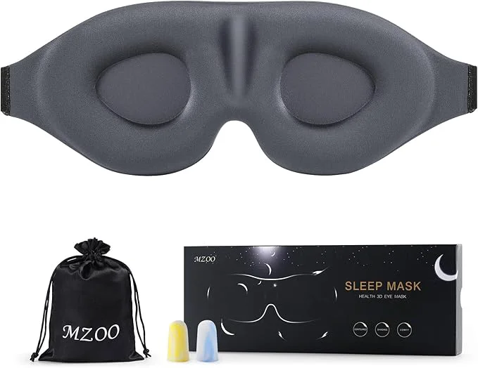 Innovative MZOO Luxury Sleep Eye Mask for Side Sleeper Men Women Zero Eye Pressure 3D Specialty