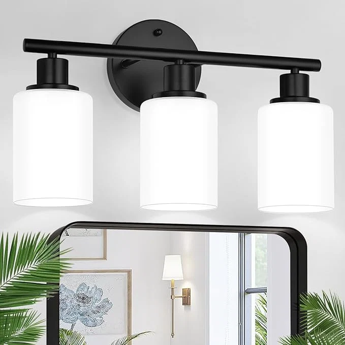 Advanced Zarbitta 3-Light Bathroom Light Fixtures Bathroom Wall Lamp Sophisticated