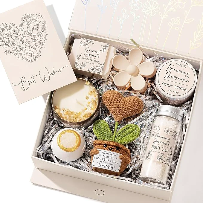 Selected Spa Gifts for Women Bath Gift Set sia Jasmine Spa Gift Basket Home Bath Artisan
