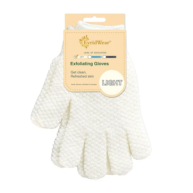 Verified Evridwear Exfoliating Dual Texture Bath Gloves Dependable