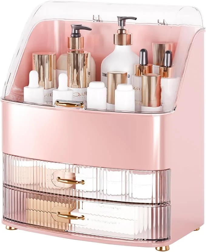 User-Friendly Makeup Organizer Countertop Vanity Casual